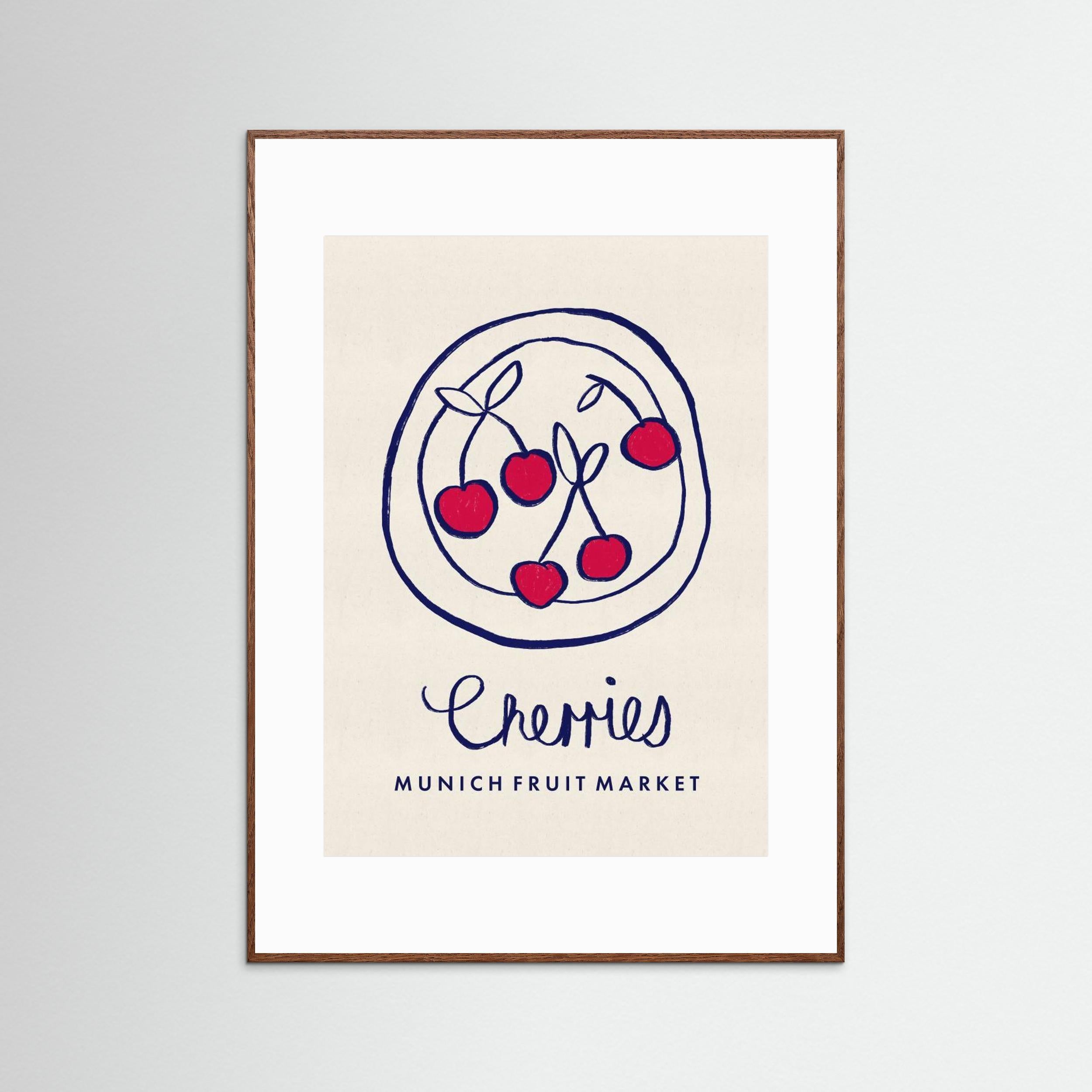 Cherries Munich Food Market Germany by Dirkie Nell